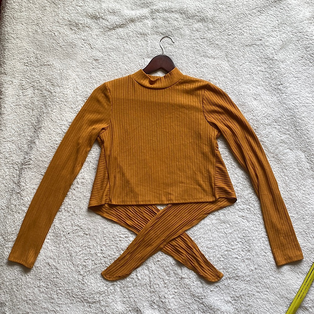Forever 21 open-back tie shirt